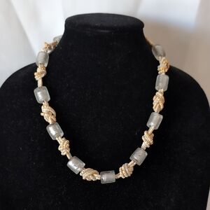 Vtg Chunky Knotted Necklace